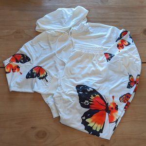 Butterfly Sweatpants Hoodie Set